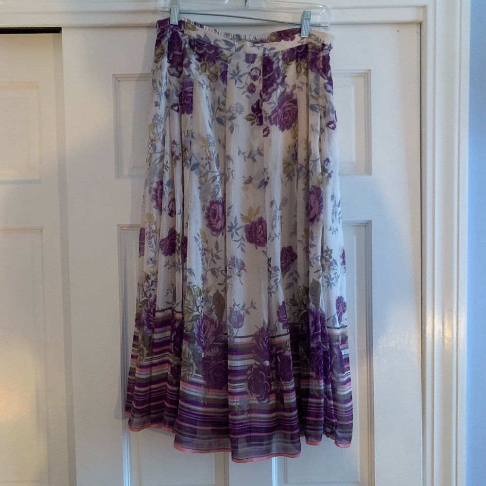 Floral long skirt